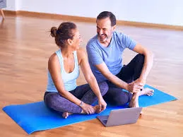 Quiet breathing practice in a bright room